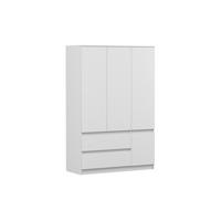 KINDERKLEIDERSCHRANK SIMO 01 120/180/50 cm in Weiß - Weiß, Holzwerkstoff (120/180/50cm) - Deine Möbel 24