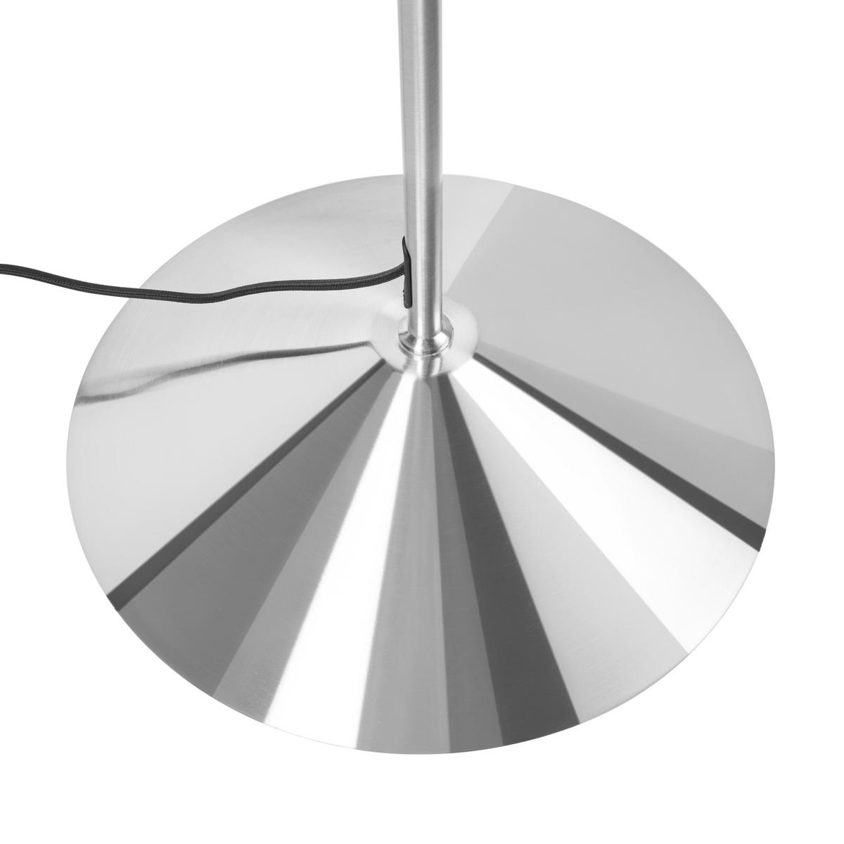 STEHLAMPE Silber Savegre - Silberfarben, Metall (40/66/150cm) - Beliani
