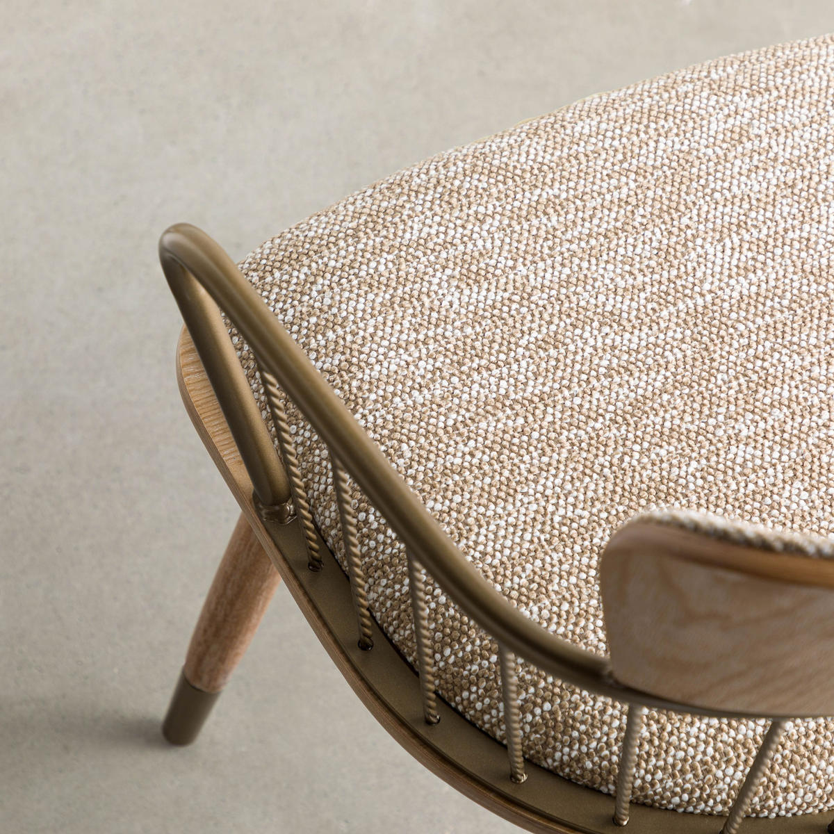 STUHL Massivholz 55 x 55 x 79 cm hellbraun POLSTERSTÜHLE #03 - Braun, Kunststoff (55/79/55cm) - Massivmoebel24