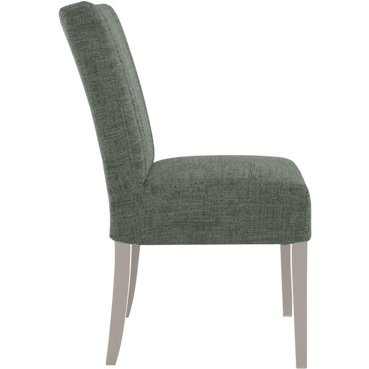 STUHL FREYA mit kaschmirfarbenen Holzbeinen, Polsterstuhl, Dunkelgrün - Kaschmir/Dunkelgrün, Holz (47/94/42cm) - Beautysofa