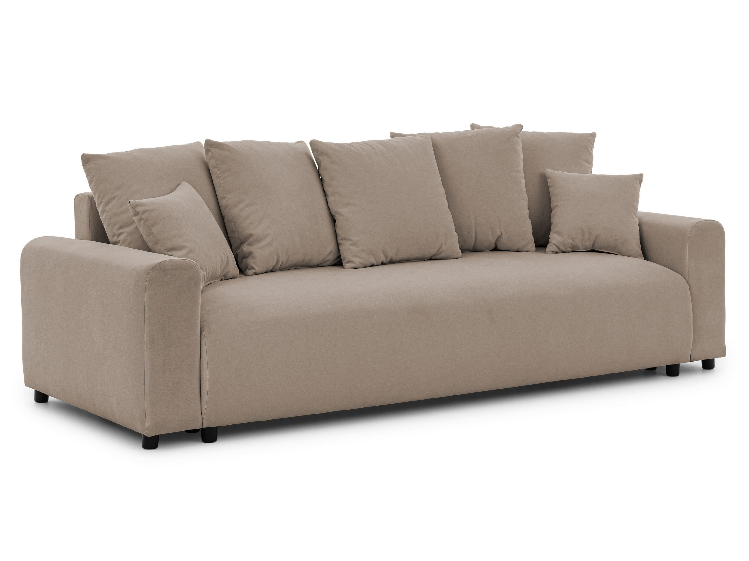 S-Style Schlafsofa Greige 239x88x98 cm