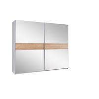 SCHIEBETÜRENSCHRANK - Kleiderschrank MAXI 24 - Braun, Holzwerkstoff (244/206/64cm) - Möblo