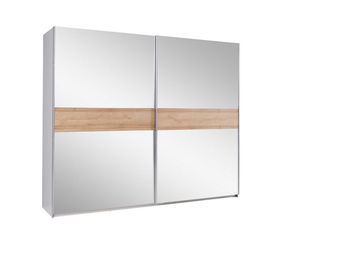 SCHIEBETÜRENSCHRANK - Kleiderschrank MAXI 24 - Braun, Holzwerkstoff (244/206/64cm) - Möblo