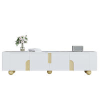 TV-SCHRANK 180 cm Weiß Holzoptik mit 4 Türen - Weiß, Holzwerkstoff (40/44/180cm) - Beauniv