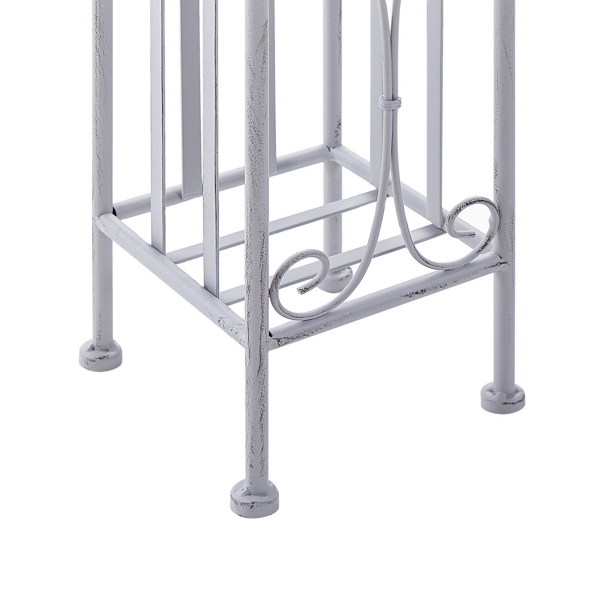 TOILETTENPAPIERSTÄNDER Metall Antik Optik grau Brisa - Grau, Metall (18/68/15cm) - Beliani