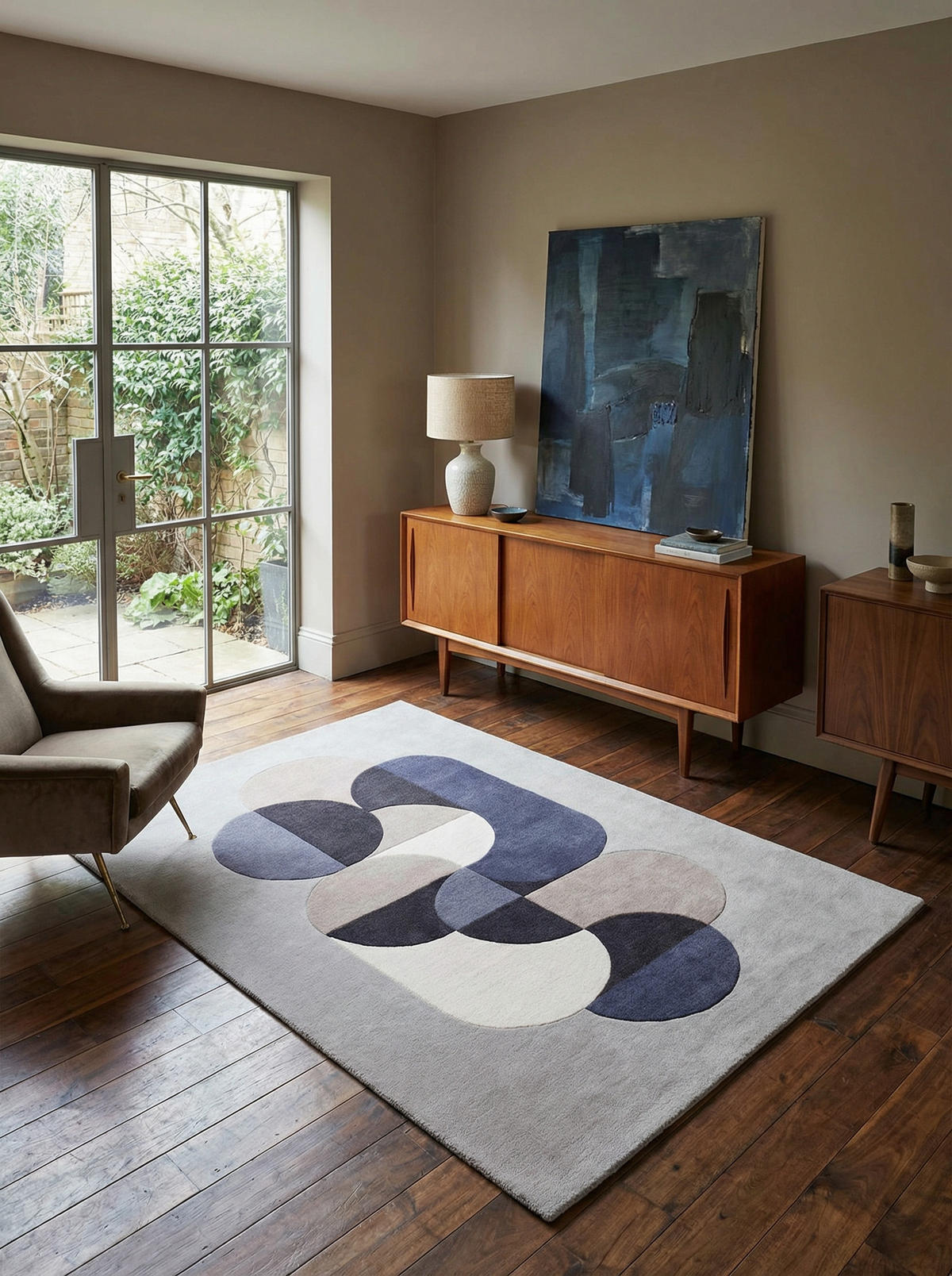 TEPPICH Schurwolle handgetuftet geometrisch Mehrfarbig HULL-Beverley, Hellgrau 200x300 cm - Grau, Textil (200/300cm) - KADIMA DESIGN