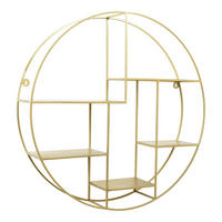 WANDREGAL Wally Gold - Goldfarben, Metall (70/70/15cm) - LOFT42