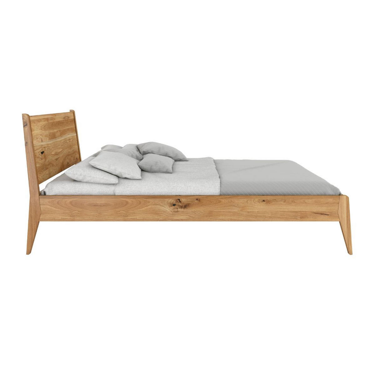 MASSIVHOLZBETT Radom 180/200 in Naturfarben, Eiche-lackiert - Eichefarben, Eichenholz/Holz (180/200cm) - Visby