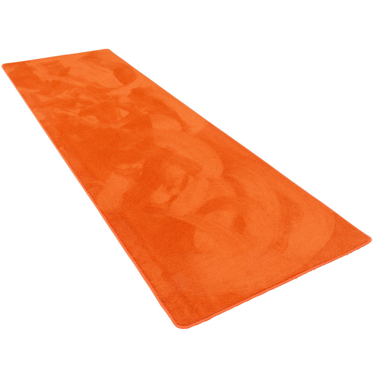 LUXUS SUPER SOFT HOCHFLOR LANGFLOR TEPPICH LÄUFER DELUXE - Orange, Textil (100/400cm) - Snapstyle