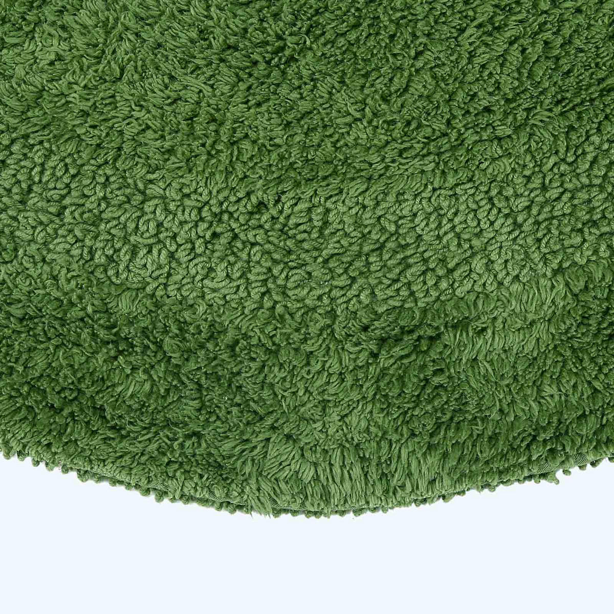 BADEMATTE 80 cm rund, 100% Baumwolle, wendbar - Smaragdgrün, Textil (80/80cm) - Homescapes