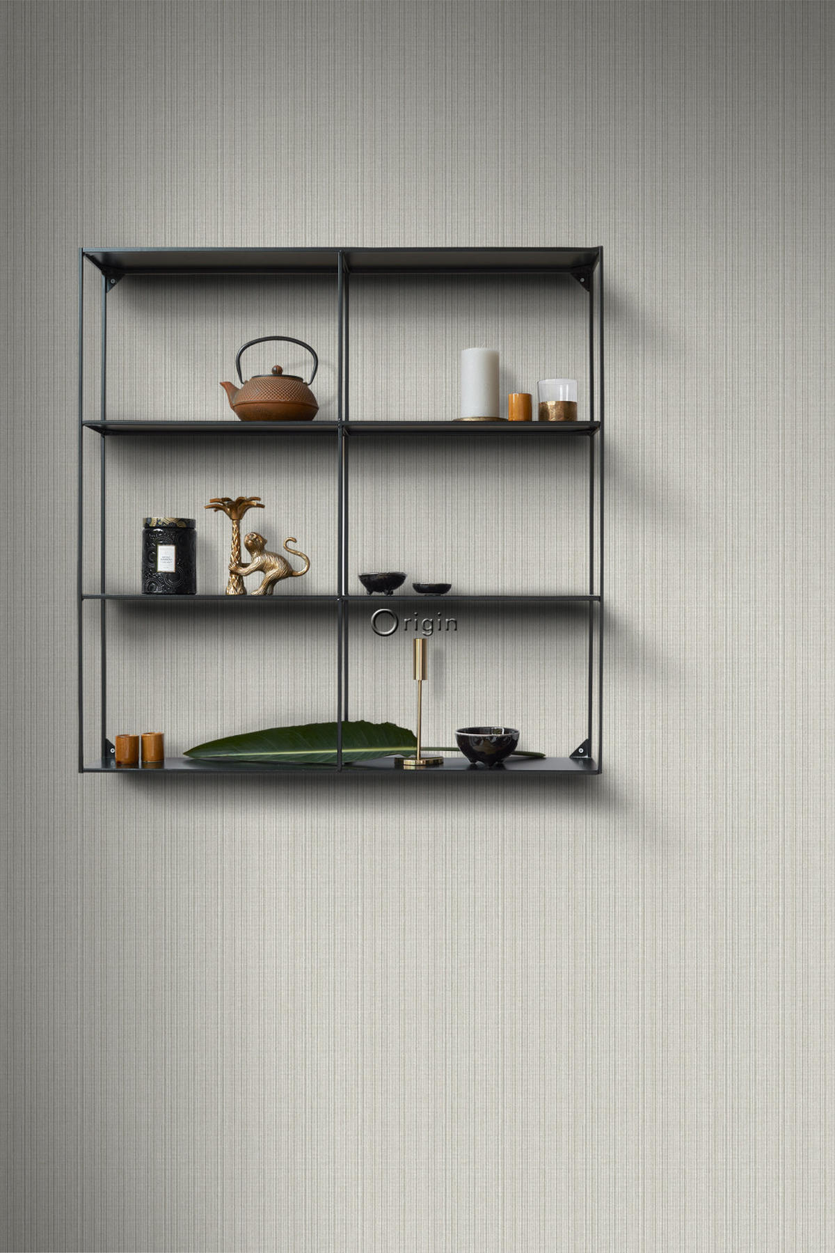 TAPETE Gewebeoptik 53 cm x 10.05 m - Grau, Papier (53/1000cm) - Origin Wallcoverings