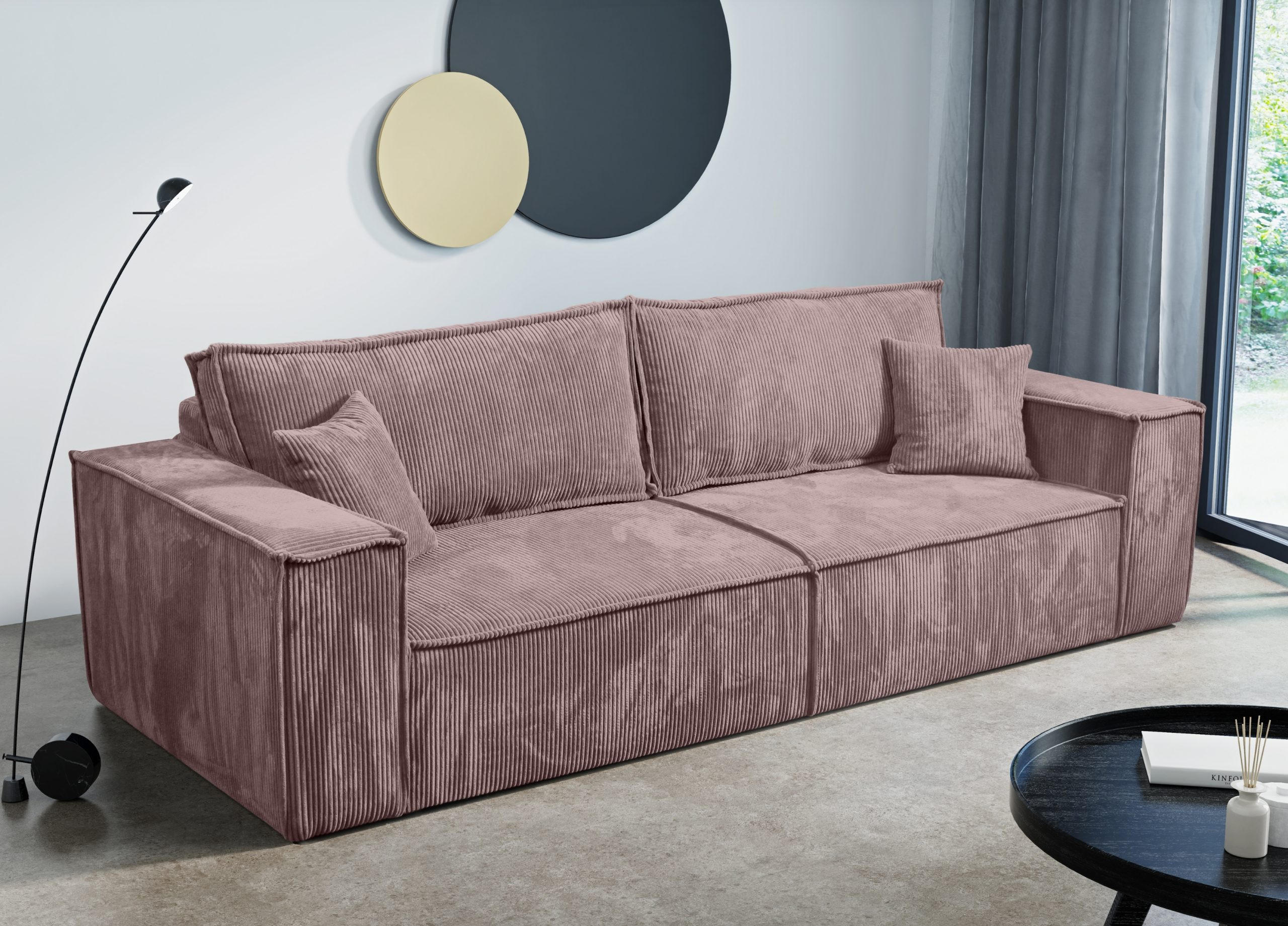 Thumbnail - Fedve Schlafsofa, Mokka, Textil, 255x85x105 cm, Wohnzimmer, Sofas & Couches, Schlafsofas
