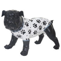 DEKO FIGUR BULLDOGGE Schwarz - Schwarz, Stein (21/25/19cm) - MCW