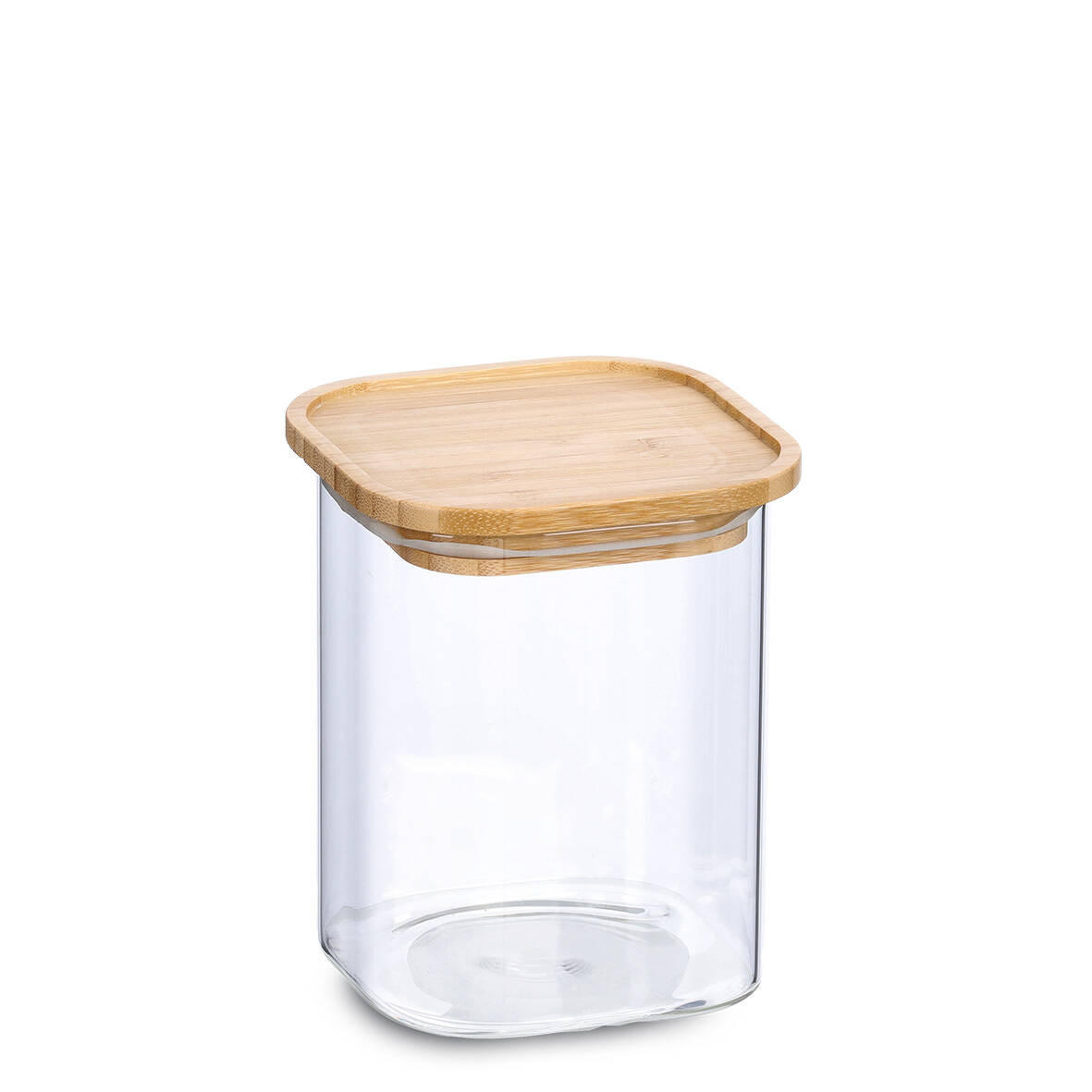 GLASBEHÄLTER Bambusdeckel 900 ml - Transparent, Glas (11/14/11cm)