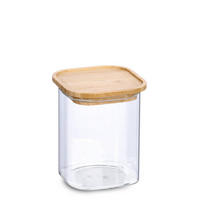 GLASBEHÄLTER Bambusdeckel 900 ml - Transparent, Glas (11/14/11cm)