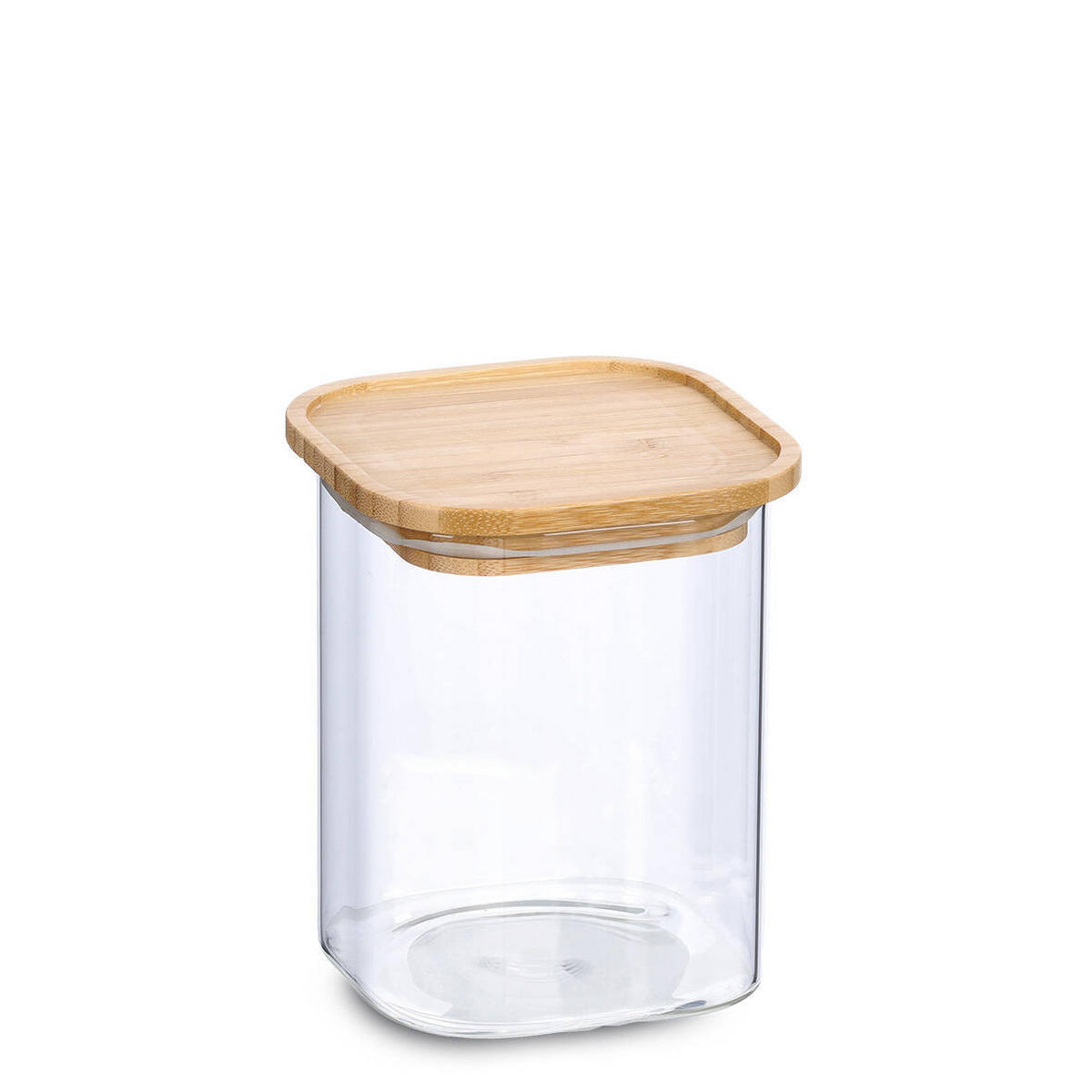 GLASBEHÄLTER Bambusdeckel 900 ml - Transparent, Glas (11/14/11cm)