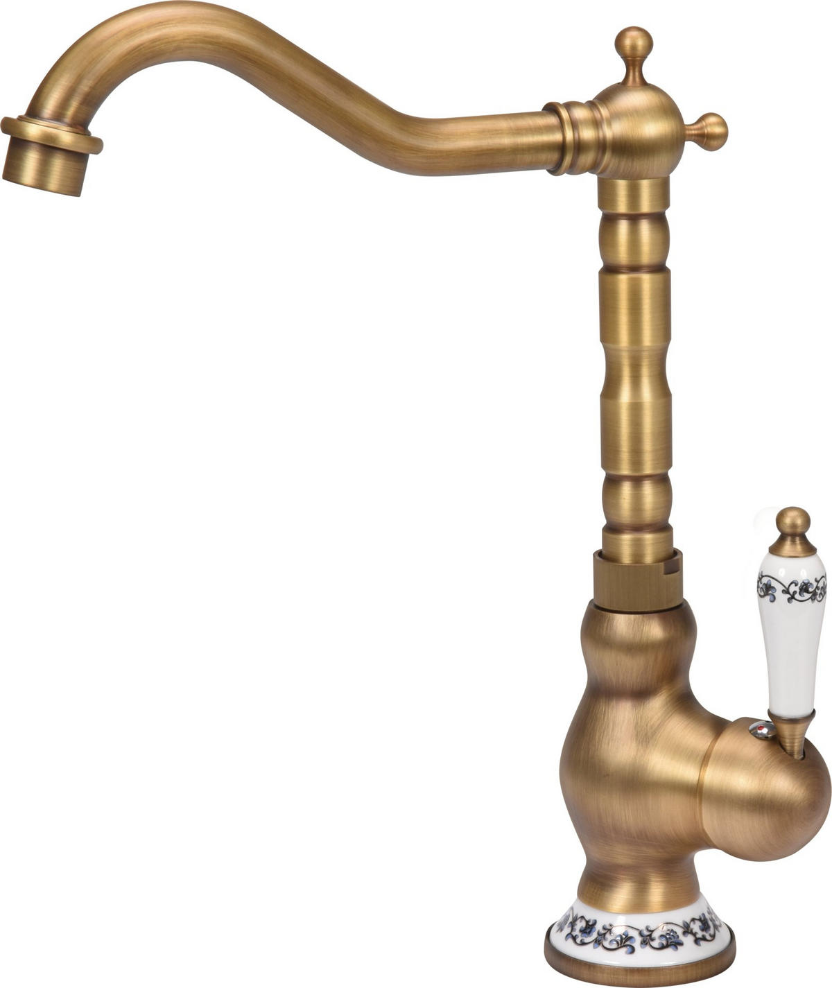 KÜCHENARMATUR RETRO BRONZE, Vintage, Wasserhahn, Spültischarmatur, Mischbatterie - Multicolor, Metall (5/30/20cm) - TRIZERATOP