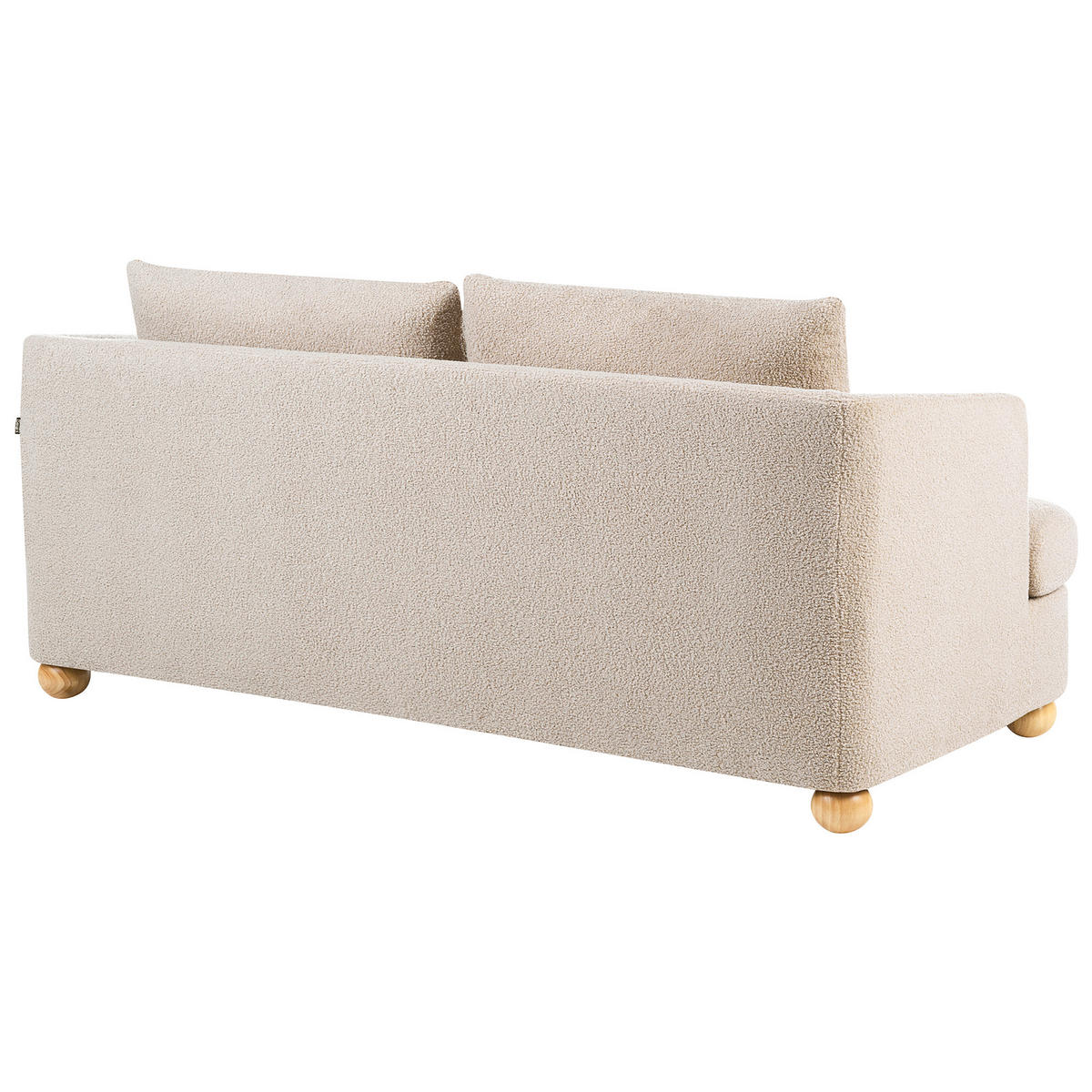 POHOVKA 3-místná Bouclé Béžová Rattvik - světle hnědá, textil (198/86/82cm) - Beliani