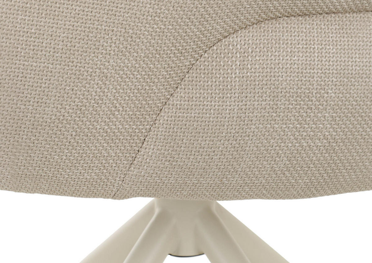 STUHL 100% Polyester 63 x 64 x 87 cm beige POLSTERSTÜHLE #01 - Beige, Kunststoff (63/87/64cm) - Massivmoebel24