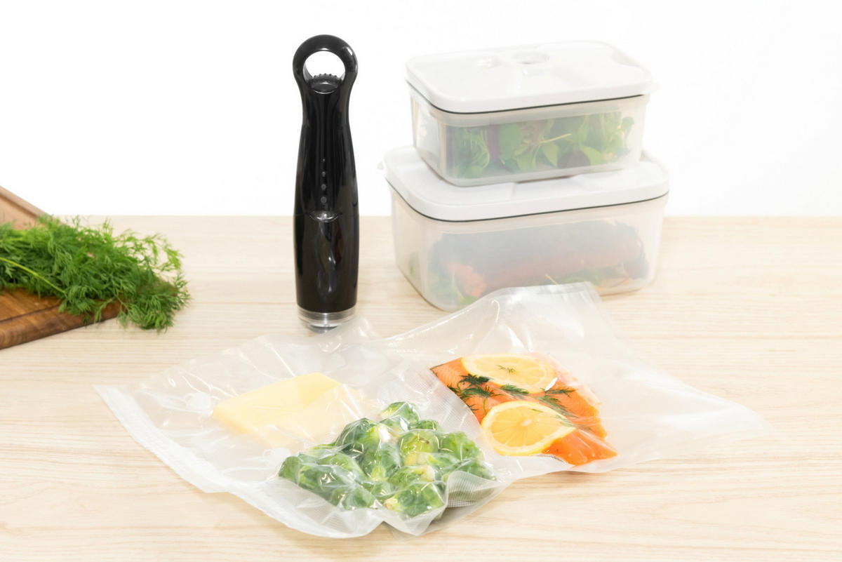 VAKUUMBEHÄLTER 2er-Set - Weiß, Kunststoff (21/10/15cm)