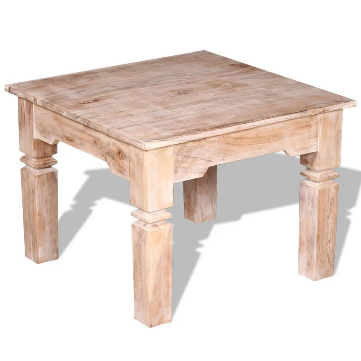 COUCHTISCH Akazienholz 60x60x45 cm - Braun, Holz (60/60/45cm) - furnicato