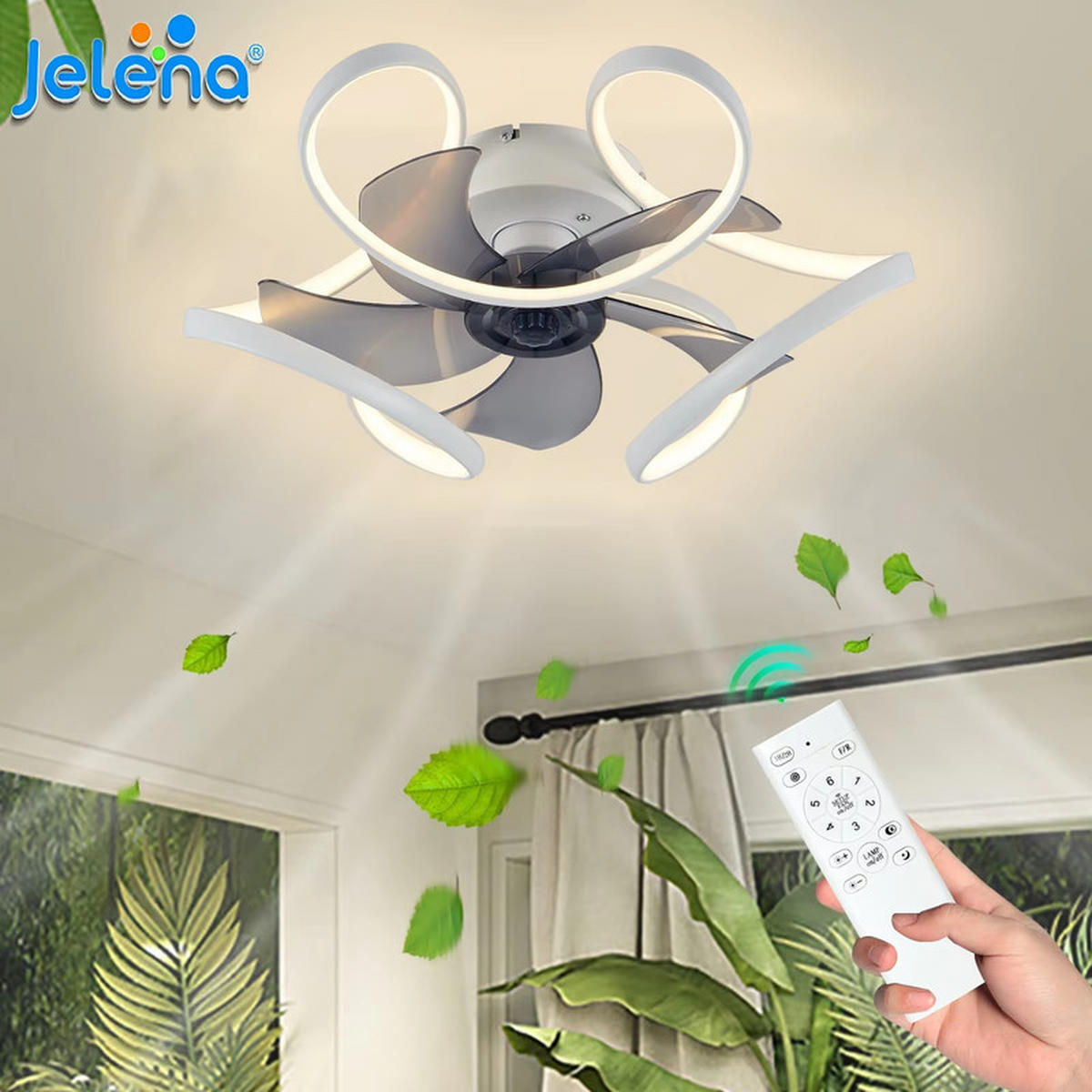 LED-DECKENLEUCHTE 50×16 cm Weiß - Weiß, Kunststoff (50/50/16cm) - Coonoor