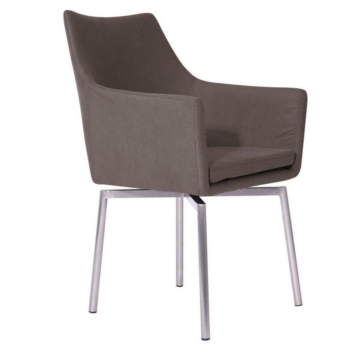 STUHL CALI Grau Microfaser - Grau, Textil (56/88.5/61cm) - KAWOLA