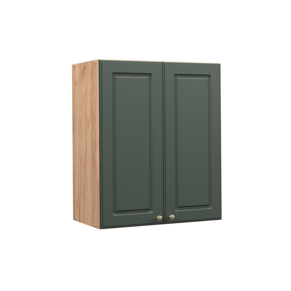 HÄNGESCHRANK Fame-Line Grün-Gold Landhaus 60 cm - Eiche Wotan/Grün, Holzwerkstoff (60/72/34.1cm) - Vicco