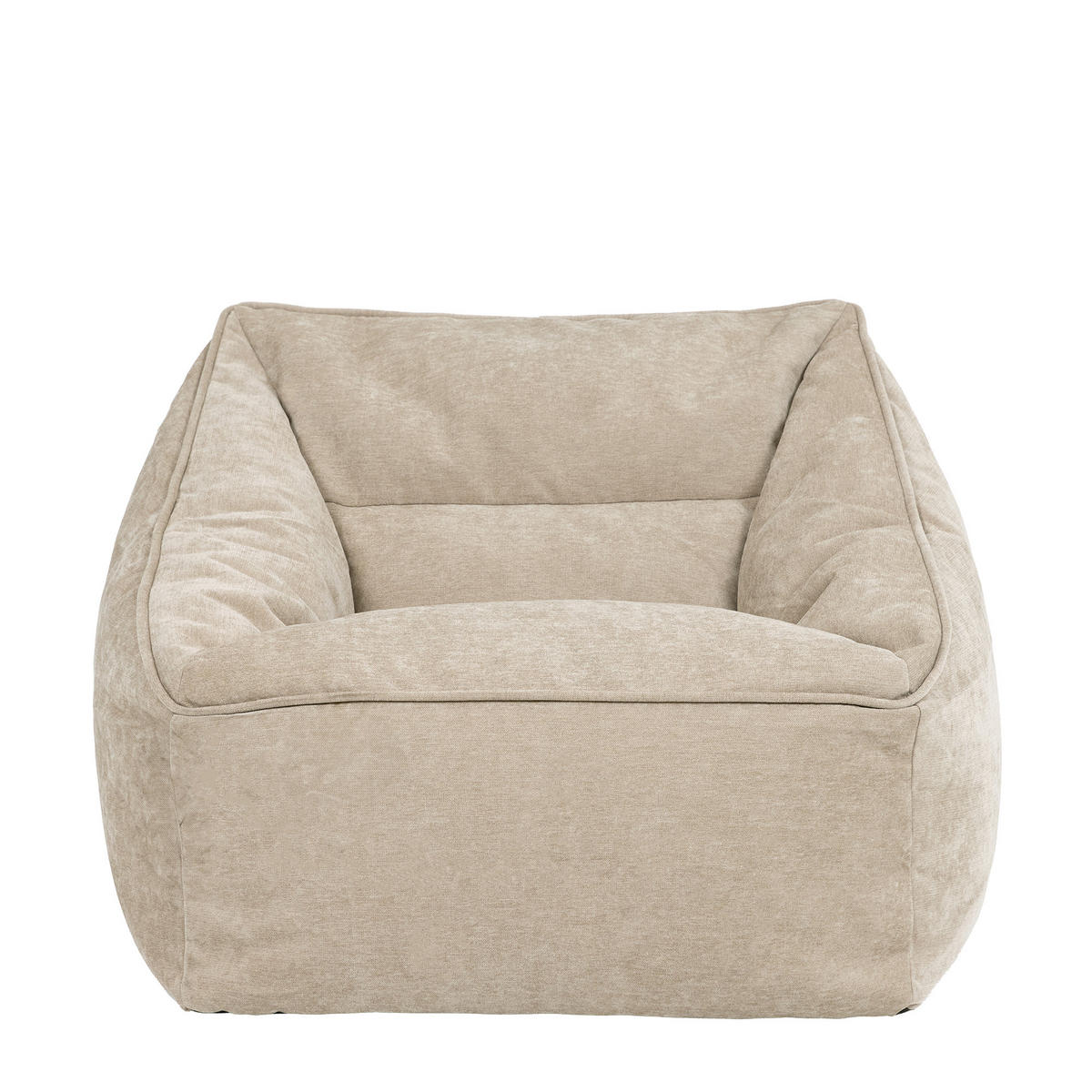 SITZSACK Sessel Chenille Natalia - Beige, Kunststoff/Textil (100/80/88cm) - icon