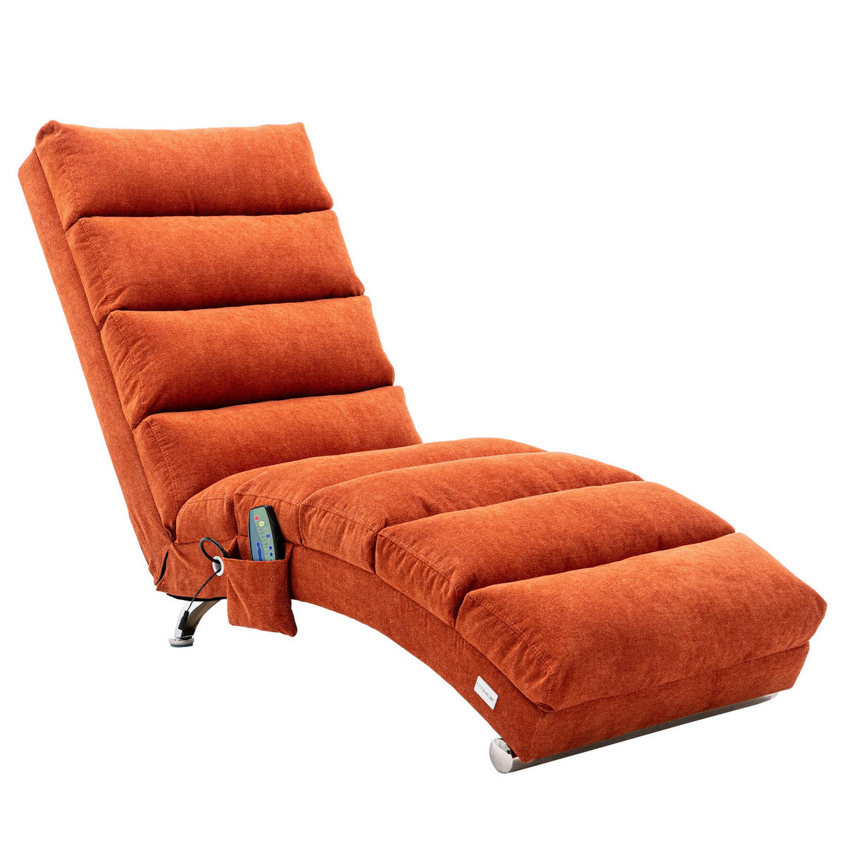 RELAXLIEGE Liegesessel,Relaxsessel,Leinenstoff,Orange - Orange, Textil (55/84/148cm) - LVHOM