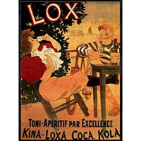 POSTER Toni Lox Aperitif 1895 A4 Schwarzer Rahmen - Schwarz, Papier (29.7/5/21cm) - Nacnic