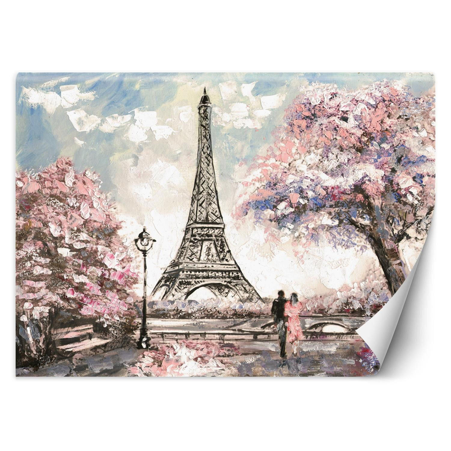 VLIESTAPETE Rosa 368/254 cm - Pink, Papier (368/1cm) - KUNSTLOFT