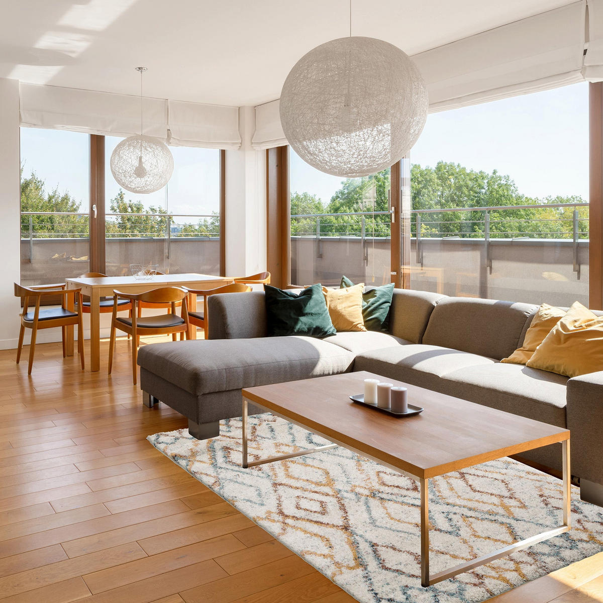 TEPPICH Shaggy dick weich pflegeleicht mehrfarbig - Multicolor, Textil (200/290cm) - AFK Living