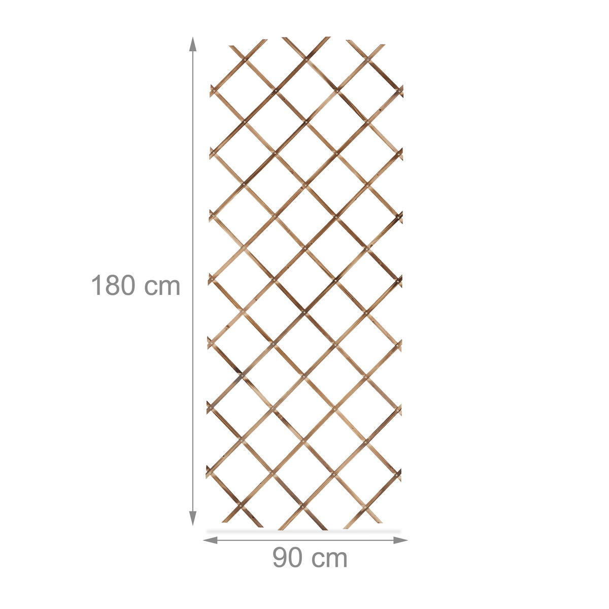 3XRANKGITTER - Multicolor, Holz (46/270/1cm) - Relaxdays