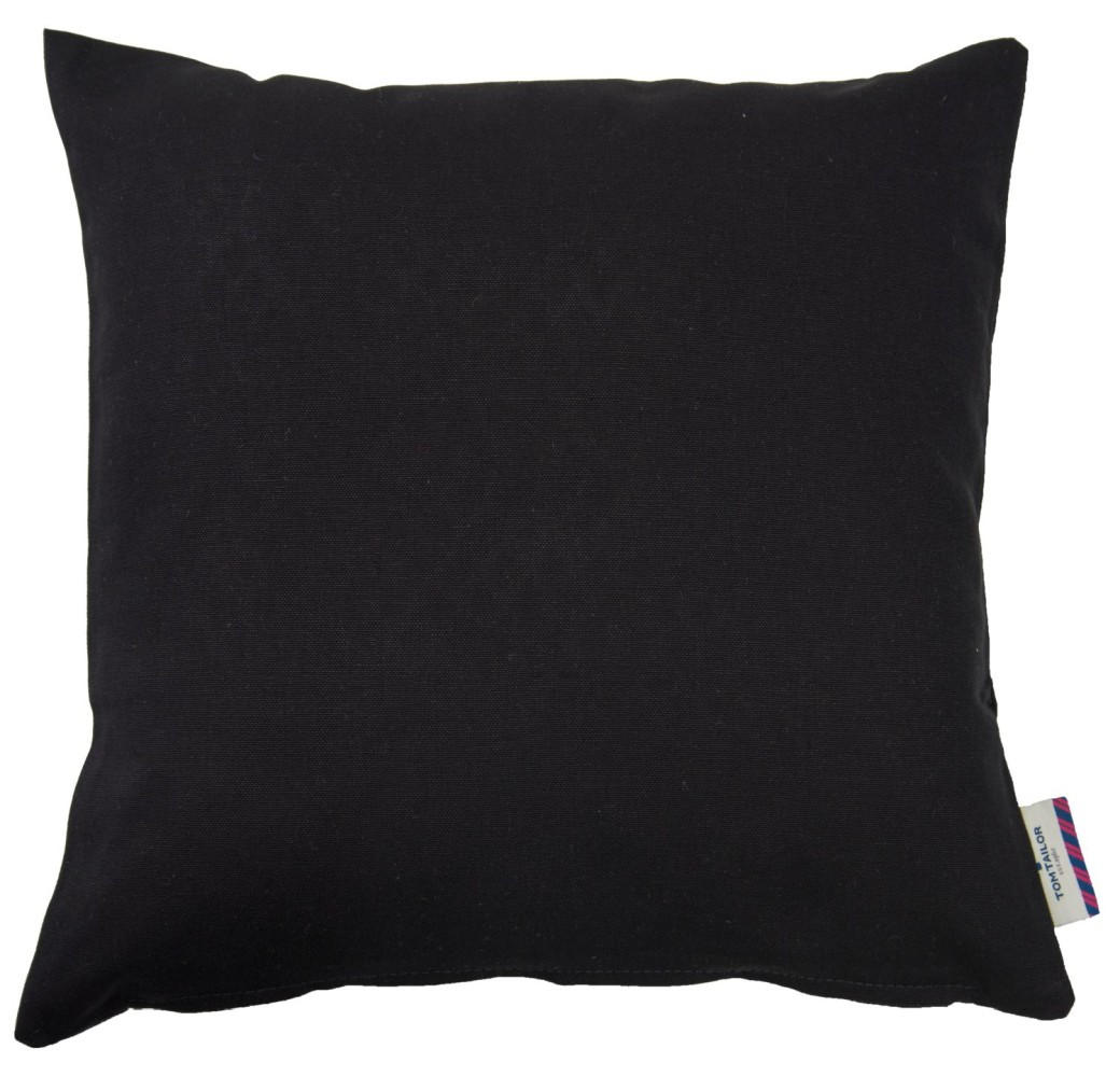 ZIERKISSENHÜLLE Dove schwarz 60x60cm - Schwarz, Textil (60/60cm) - Tom Tailor