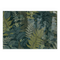 GLASPLATTE für Kamin 100x70 cm - Grün, Glas (100/70/0.4cm) - TULUP