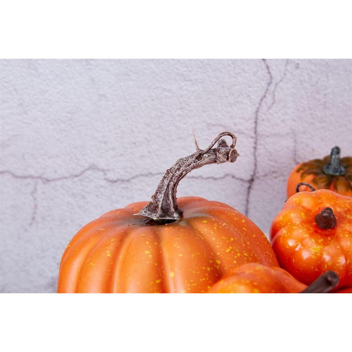 KÜRBIS Deko-Set 12-teilig Orange - Orange, Kunststoff (9cm)