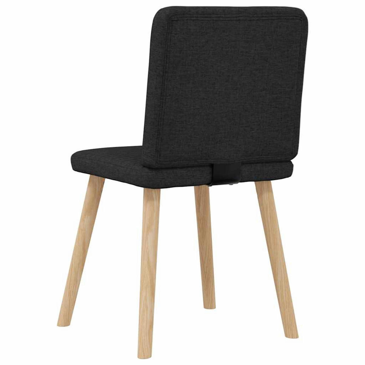 ESSZIMMERSTÜHLE 2 Stk. Schwarz Stoff 45*54*86cm - Schwarz, Metall (45/86/54cm) - ZMH