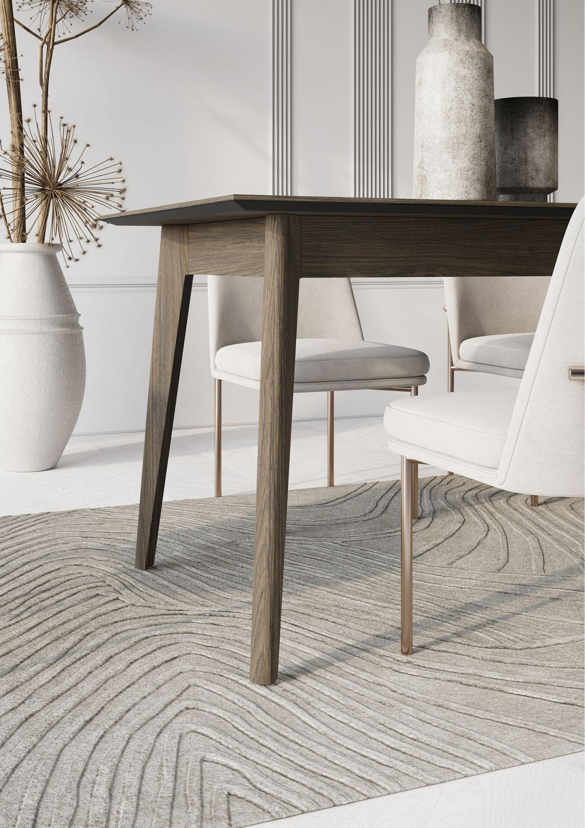 ESSTISCH Plot ausziehbar Dunkle Eichenholzoptik, 145 x 220 x 85 cm - Dunkelbraun, Holz/Holzwerkstoff (85/145/77cm) - Selsey