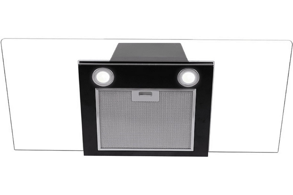 DUNSTABZUGSHAUBE GCH T 466 90 BL PRIME + Umluftset, 90 cm Schwarz - Schwarz, Glas/Metall (90/78/43cm) - Gurari