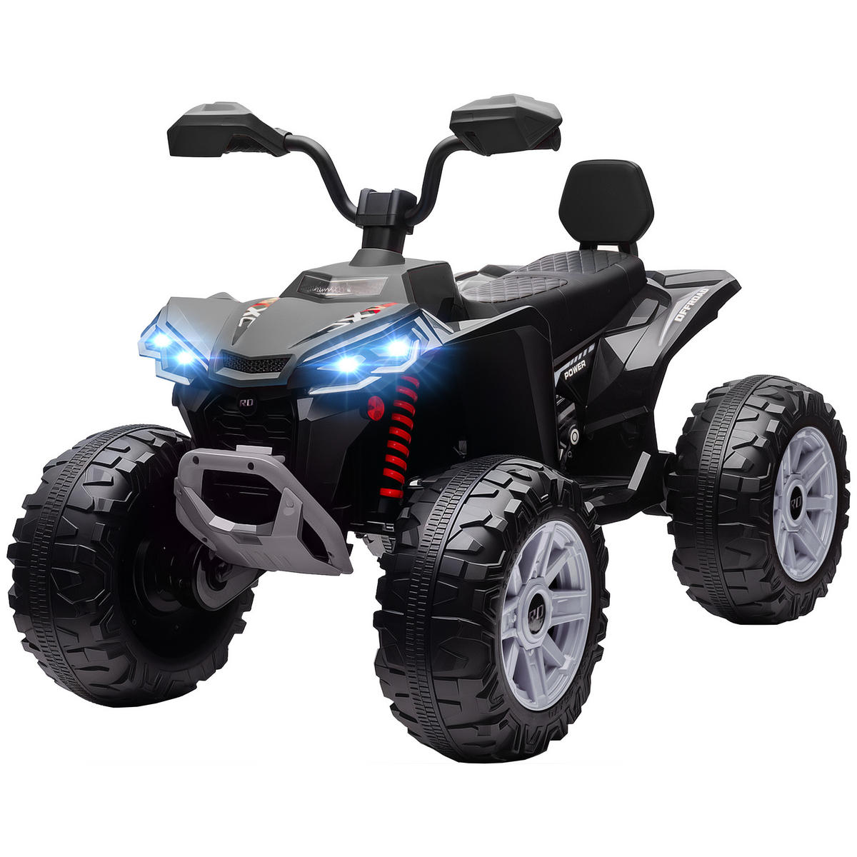 KINDER-ELEKTRO-QUAD DE-06169 24V Zweisitzer mit MP3 und Scheinwerfer Rot - Schwarz, Kunststoff/Metall (109/68.5/76cm) - ComfortXL
