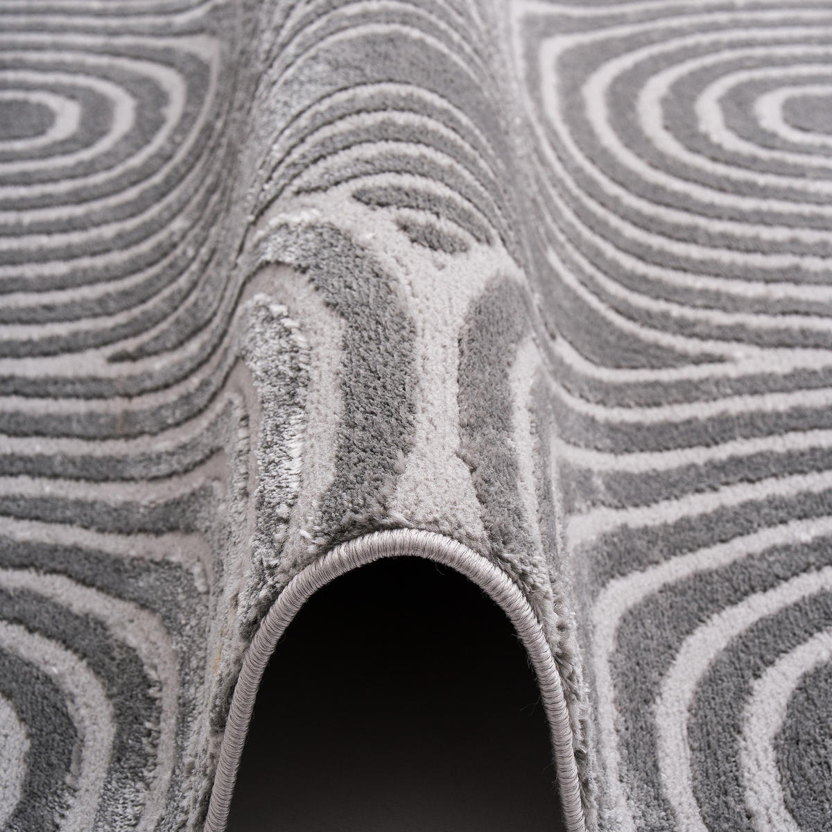TEPPICH LUCIA SOFT - Anthrazit, Textil (160/230cm) - Pergamon