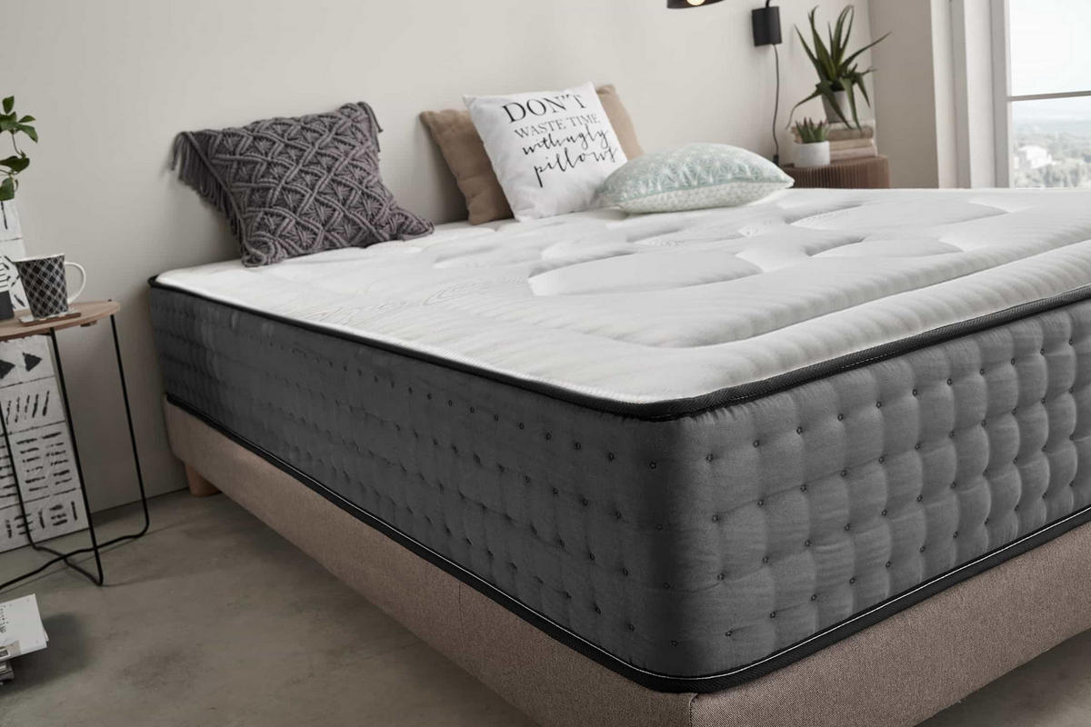 MATRATZE Hexacare 28cm 80X190cm - Grau, Textil (80/190cm) - Moonia