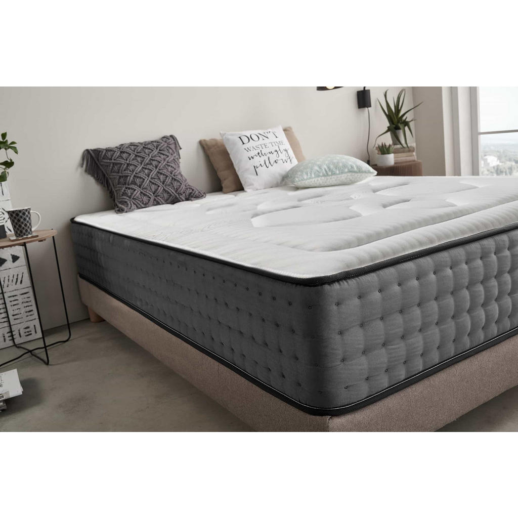 Thumbnail - Moonia Matratze, Grau, Textil, Rechteckig, 160x200 cm, Oeko-Tex®, Schlafzimmer, Matratzen Shop, Matratzen, Taschenfederk...