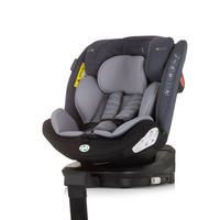 KINDERSITZ Tourino i-Size (40-150cm) grau/hellgrau Isofix, höhenverstellbar, Stützbein, drehbar - Silberfarben, Kunststoff (46/78/49cm) - Chipolino