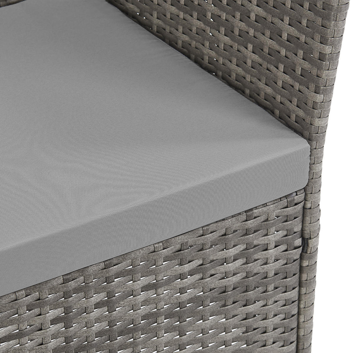 GARTENLOUNGE Dallas Grau - Grau, Metall - SVITA