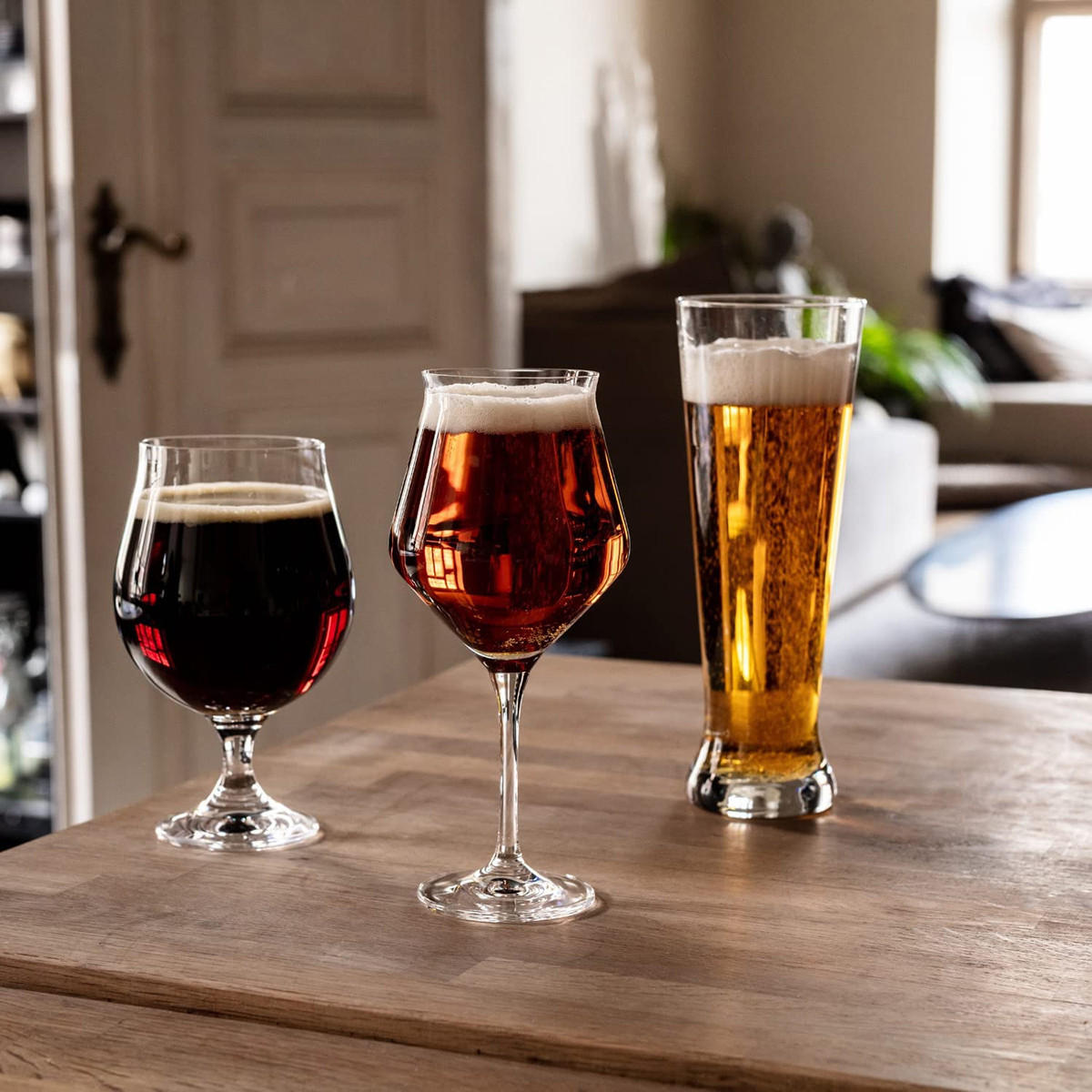 BIERGLÄSER SET Brewery, 6er-Set, 420 ml, 500 ml - Transparent, Glas (0.5L) - Krosno Glass
