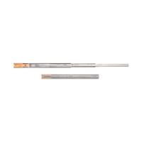 KORPUSSCHIENEEN Kugelgelagerter für Schubladen mit Vollauszug, mit Schließautomatik, Höhe 45mm, Länge 550mm, Stahl, Verzinkt - Zinkfarben, Metall (9.5/2/55cm) - EMUCA