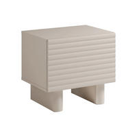 NACHTTISCH mit 1 Tür - MDF - Beige - LUDIMA - Beige, Holz (50/46.1/36.8cm) - Vente-Unique