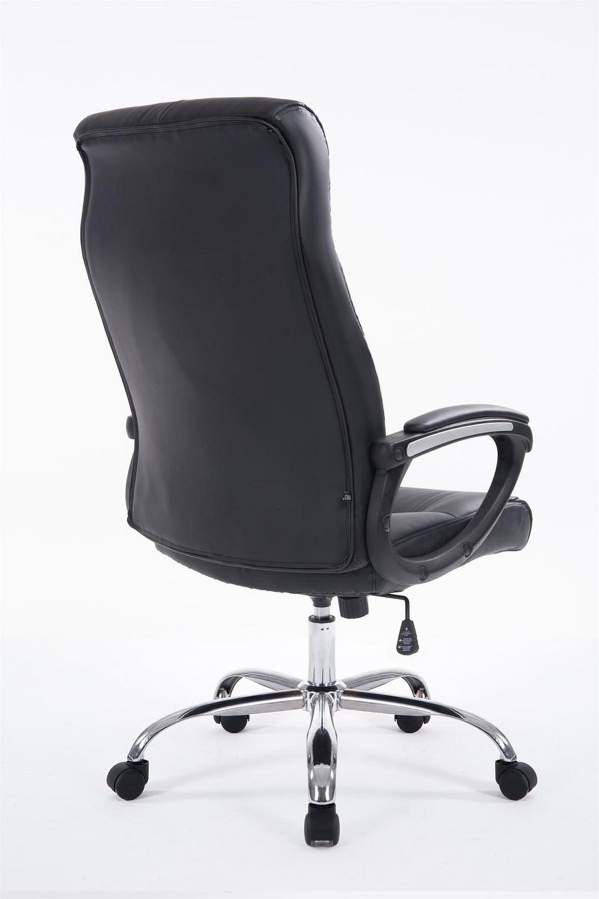 BÜROSTUHL Posan, Kunstleder Schwarz - Schwarz, Textil/Metall (63/126/71cm) - TPFLiving